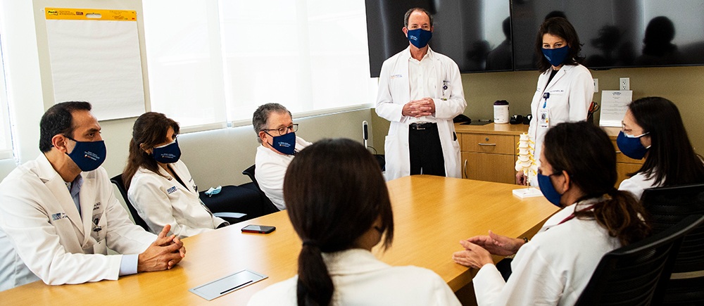 Doctors in a team meeting